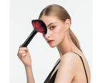 Fan Brush Face Makeup Brush Professional Highlighting Make Up Brushes Blush Bronzer Cheekbones Brush Soft Cosmetic Tool-Black
