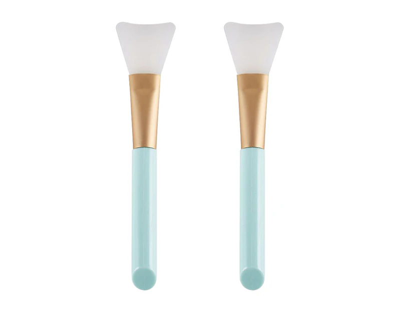 Face Mask Silicone Brush Double-Ended,Facial Mask Brush Fan Shaped Soft Face Professional Makeup Brushes Portable Skin Care Cosmetics Tool-