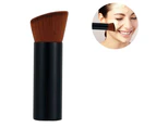 Makeup Brush, Travel Face Blush Brush, Portable Powder Brush for Blush, Buffing, Flawless Powder Cosmetics-Black