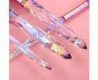 Makeup Brush Set, 10 PCS Crystal Makeup Brushes Synthetic Bristles-F