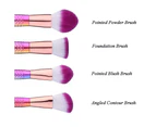 Makeup Brushes Set 11pcs Makeup Brush Cosmetic Brushes Eyeshadow Eyeliner Blush Brushes Mermaid Makeup Brush Set-Multicolor
