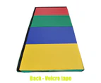 Super Large 300cm X 120cm X 5cm Gymnastics Folding Exercise Yoga Mat - Rainbow