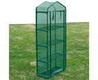 vidaXL Greenhouse with 4 Shelves