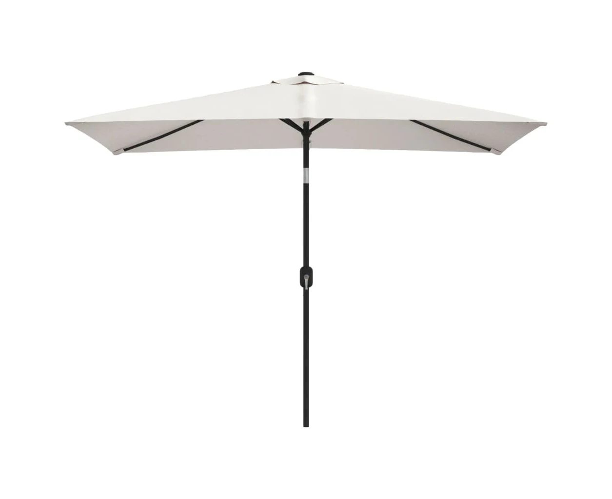 Parasol 200 x 300 cm Sand White Rectangular