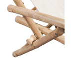 vidaXL Outdoor Deck Chair Bamboo