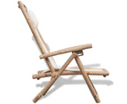 vidaXL Outdoor Deck Chair Bamboo