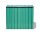 vidaXL Garden Storage Shed Green Metal 257x205x178 cm