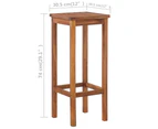 vidaXL Bar Table and Chair Set 3 Pieces Solid Acacia Wood