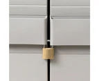 vidaXL Garden Storage Cabinet with 3 Shelves Black and Grey