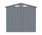 Garden Shed Grey 205x129x183 cm Galvanised Steel