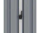 Garden Shed Grey 205x129x183 cm Galvanised Steel