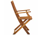 vidaXL Folding Outdoor Chairs 4 pcs Solid Acacia Wood