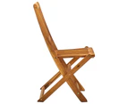 vidaXL Folding Outdoor Chairs 2 pcs Solid Acacia Wood