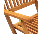 vidaXL Folding Outdoor Chairs 4 pcs Solid Acacia Wood