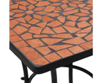 Mosaic Bistro Table Terracotta 60 cm Ceramic