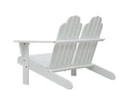 vidaXL Double Adirondack Chair Wood White