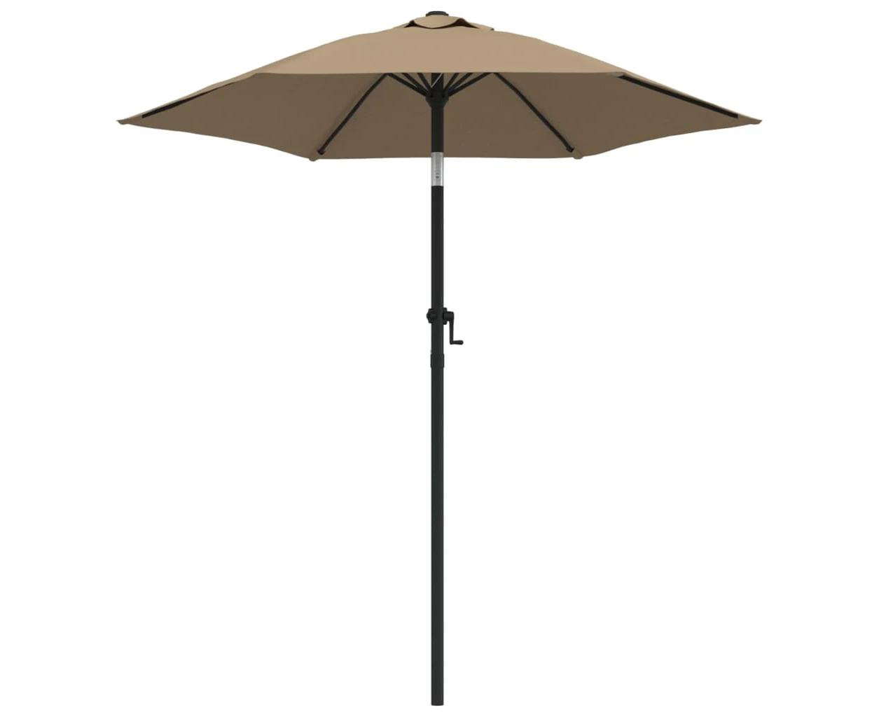 Parasol Taupe 200x224 cm Aluminium