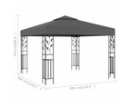 vidaXL Gazebo 3x3 m Anthracite