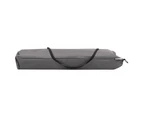 Two Person Folding Sun Lounger Grey Steel