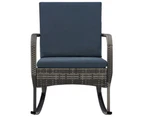 vidaXL Garden Rocking Chair Poly Rattan Anthracite