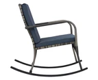 vidaXL Garden Rocking Chair Poly Rattan Anthracite