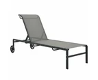 vidaXL Sun Loungers 2 pcs with Table Textilene and Steel