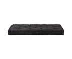 vidaXL Pallet Floor Cushion Cotton 120x80x10 cm Black