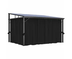 vidaXL Gazebo with Curtain 405x294x244 cm Anthracite