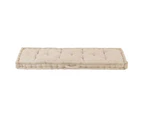 vidaXL Pallet Floor Cushion Cotton 120x40x7 cm Beige