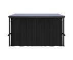 vidaXL Gazebo with Curtain 405x294x244 cm Anthracite