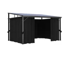 vidaXL Gazebo with Curtain 405x294x244 cm Anthracite