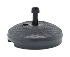 vidaXL Umbrella Base Sand/Water Filled 20 L Anthracite Plastic Rattan