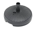 vidaXL Umbrella Base Sand/Water Filled 20 L Anthracite Plastic Rattan