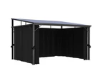 vidaXL Gazebo with Curtain 405x294x244 cm Anthracite