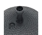 vidaXL Umbrella Base Sand/Water Filled 20 L Anthracite Plastic Rattan