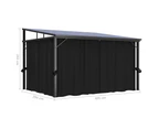 vidaXL Gazebo with Curtain 405x294x244 cm Anthracite