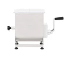 vidaXL Meat Mixer with Gear Box Silver Stainless Steel