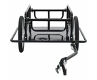 vidaXL Bike Trailer 130x73x48.5 cm Steel Black