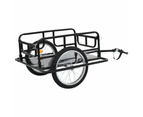 vidaXL Bike Trailer 130x73x48.5 cm Steel Black