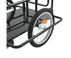 vidaXL Bike Trailer 130x73x48.5 cm Steel Black