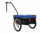vidaXL Bike Trailer/Hand Wagon 155x60x83 cm Steel Blue