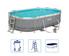 Bestway Power Steel Swimming Pool Set Oval 488x305x107 cm