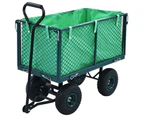 vidaXL Garden Hand Trolley Green 350 kg