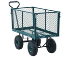 vidaXL Garden Hand Trolley Green 350 kg