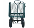 vidaXL Garden Hand Trolley Green 350 kg