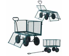 vidaXL Garden Hand Trolley Green 350 kg