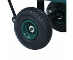 vidaXL Garden Hand Trolley Green 350 kg