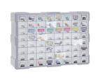 vidaXL Multi-drawer Organiser with 64 Drawers 52x16x37.5 cm