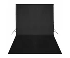 vidaXL Backdrop Cotton Black 500x300 cm