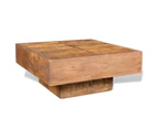 vidaXL Coffee Table Brown Square Solid Mango Wood